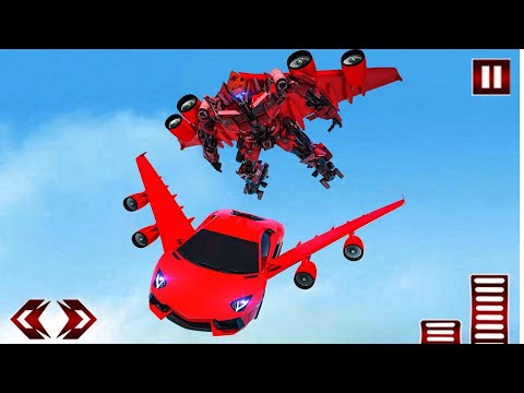 Flying Limo Police Helicopter Car Robot Games#11