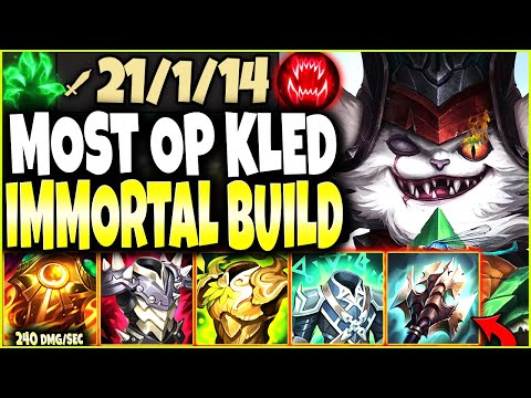 Meet the Most OP NEW IMMORTAL KLED BUILD 🔥 Highest amount of Sunfire Damage EVER 🔥 LoL Kled Gameplay