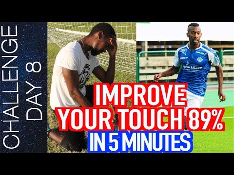 HOW TO IMPROVE YOUR FIRST TOUCH – IMPROVE BALL CONTROL IN SOCCER | Day 8 thumbnail