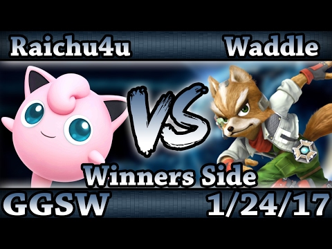 GGSW 17 - Raichu4u (Jigglypuff) Vs. Waddle (Fox,DDD) Smash Wii U Winners Side - Smash 4
