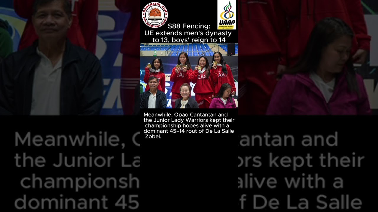 UAAP Fencing:  UE takes home men's and boys' division crowns