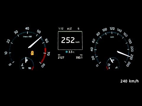 Skoda Octavia RS TSI 2013 - dyno-tested car acceleration 0-240 km/h and more