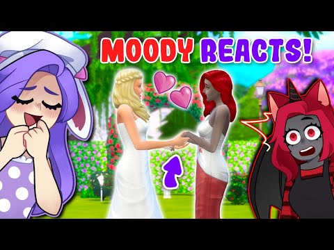 MOODY REACTS To GETTING MARRIED To IAMSANNA! (Sims 4)