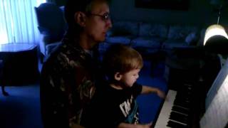 Adam and grandpa at the piano part II