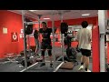 Emotionally drained man attempts squats