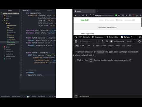 ClojureScript for React Developer - 17. Profile Page II