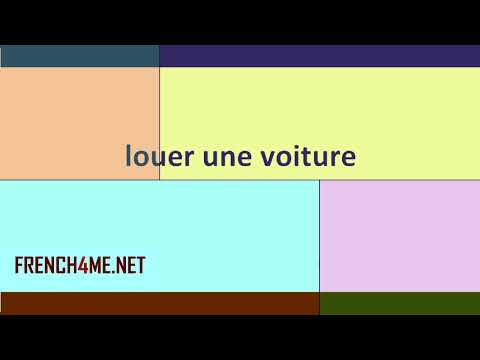 French For Beginners  I  How to pronounce  I louer une voiture