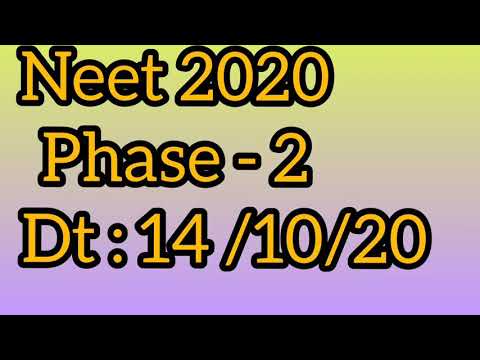 #NEET 2020 PHASE - 2 PAPER....