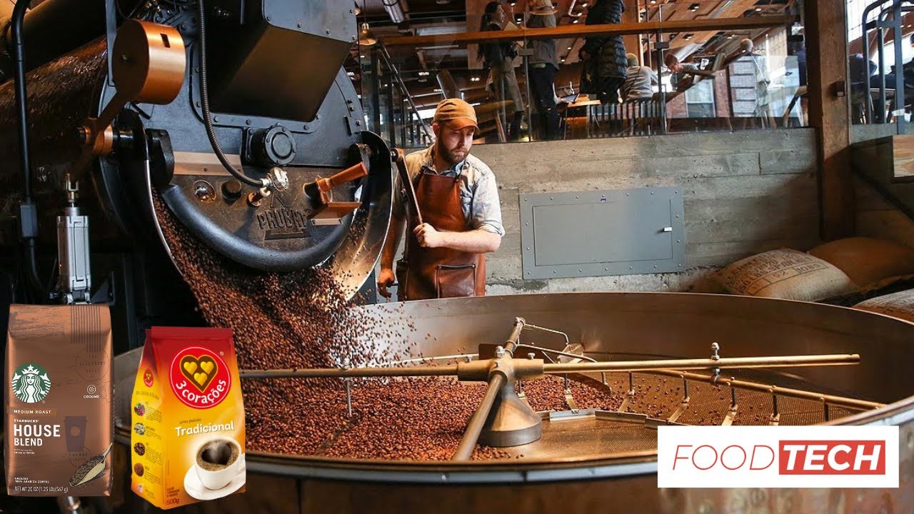 SEE HOW COFFEE IS MADE, GRAIN COFFEE, POWDER, CAPSULE AND COFFEE FILTER - FOOD INDUSTRY