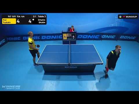 12:25 Ihor Trydukh - Dmytro Shukin 25.09.2023 TT Euro.Cup  Ukraine Professional. TABLE 3