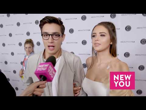 Jess and Gabriel Conte at Beautycon LA