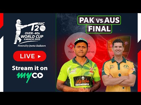 GRAND FINAL - PAKISTAN vs AUSTRALIA - IMC Over-40s T20 World Cup 2025