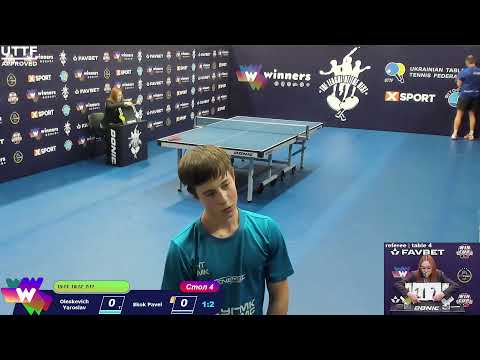 Oleskevich Yaroslav VS Skok Pavel. The League of the Best Table Tennis 4 19:30 19.12.2020