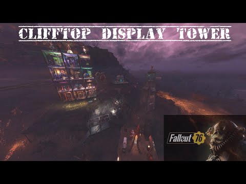 Fallout 76 Ash Heap C.A.M.P Build - Clifftop Display Tower