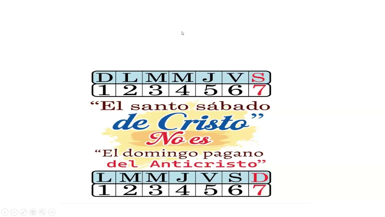 "EL SANTO SABADO DE CRISTO" NO ES "EL DOMINGO PAGANO DEL ANTICRISTO". Parte 1. Carlos Gómez.