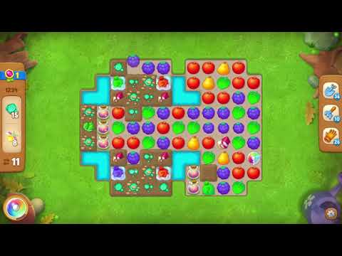 Gardenscapes 1234 Level - 18 moves - NO BooSTERS
