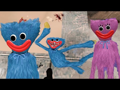 Mega Punch All Huggy Wuggy and The Mimic in ULTIMATE BATROOM in Garry's Mod!