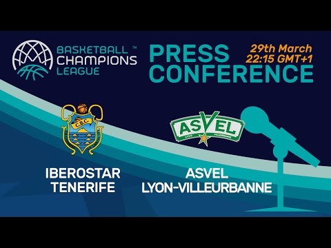 Iberostar Tenerife v ASVEL Lyon-Villeurbanne - Press Conference - QF - Basketball Champions League