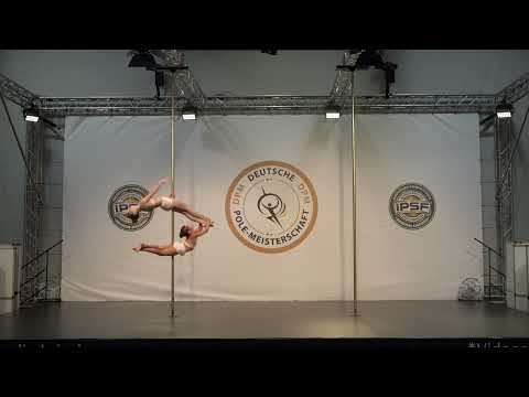 Maria Schwarz + Alyssa Schübelin - Deutsche Pole Sport Meisterschaft 2023 - Novice Doubles- 1. Platz