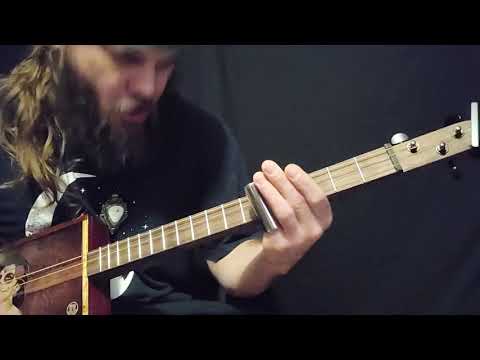 Jacob Green - Leather Rosewood Cigar Box Guitar Slide Jam