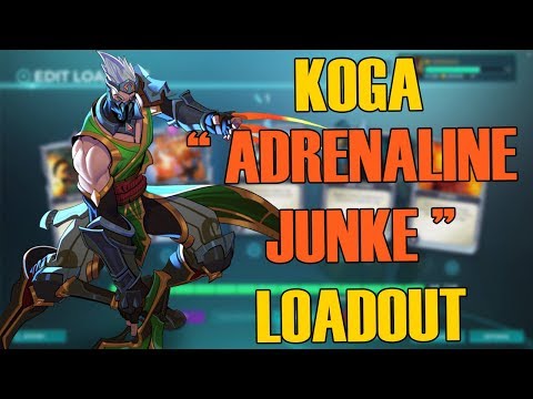 Paladins Koga "Adrenaline Junkie" Loadout and gameplay in 1 minute