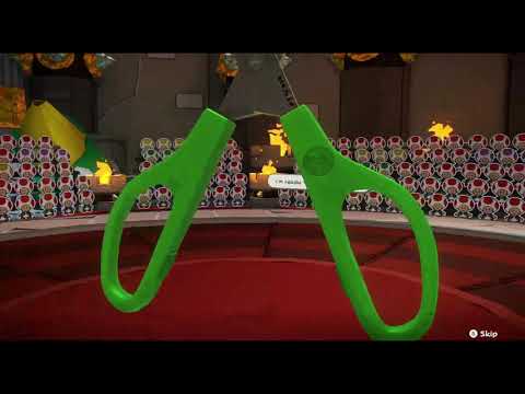 Paper Mario The Origami King: Dual Bladed Duelist (Scissors Boss) Hard / Challenge Mode