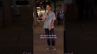 💗Beautiful Singing in Public!💯Awesome Randome Singer on the street!🍀Shaggy - Angel ft. Rayvon