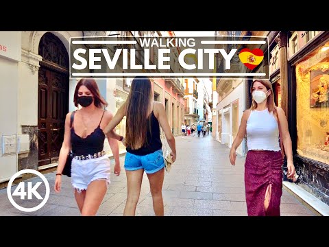 🇪🇸What a Joyful Summer Day at Seville's Popular Shopping District