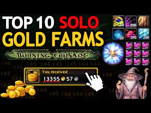 TOP 10 BEST Solo Gold Farms in WoW TBC!👀EXPLAINED IN UNDER 2 MINS [2026]