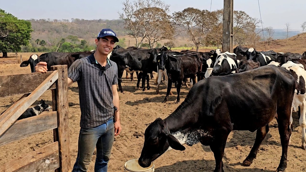ELE PRECISOU FAZER UMA GRANDE ESCOLHA E SEGUIU NA PECUÁRIA LEITEIRA JUNTO AO PAI