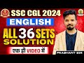 SSC CGL Pre 2024 36 Sets Solutions By Prashant Sir English Ssccgl Ssccgl2024 English