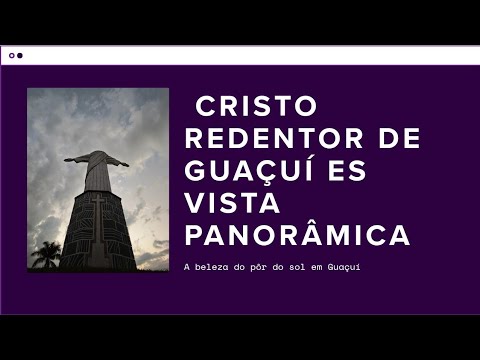 Cristo Redentor de Guaçuí: Uma Vista Panorâmica  ao Pôr do Sol!
