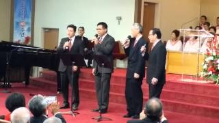 Christmas Medley by LLKC EM Men's Quartet  20141213