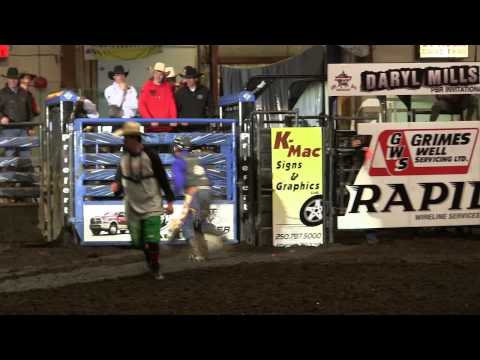 Poncho Limas gets thrown off of Xtreme's 715 Loaded. Fort St. John, BC PBR '13