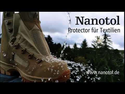 Nanotol Textilien Protector imprägniert Wanderschuhe