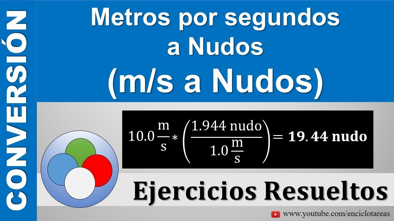 Metros por segundo a Nudos (m/s a nudo)