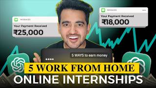 5 Part Time Work For Students & Graduates | Online Internships in 2026 | 12th Pass Work From Home