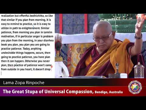 20180508 1600 LZR GSUC Bendigo - How to develop and practice patience