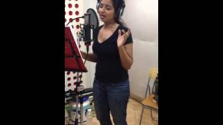 Shreya Ghoshal's "Puvvalaku Rangeyala" Song Recording Video