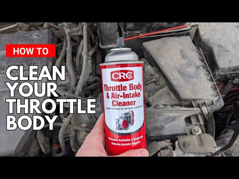 How to clean Throttle Body on Mazda 3 with CRC Throttle Body Cleaner