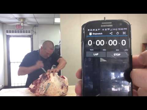 Boning a round femur!