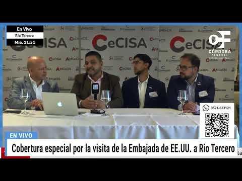 Visita histórica de la Embajada de Estados Unidos a Río Tercero para impulsar la industria local