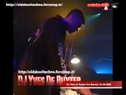 DJ Yves de Ruyter live Barocci 22 08 1992