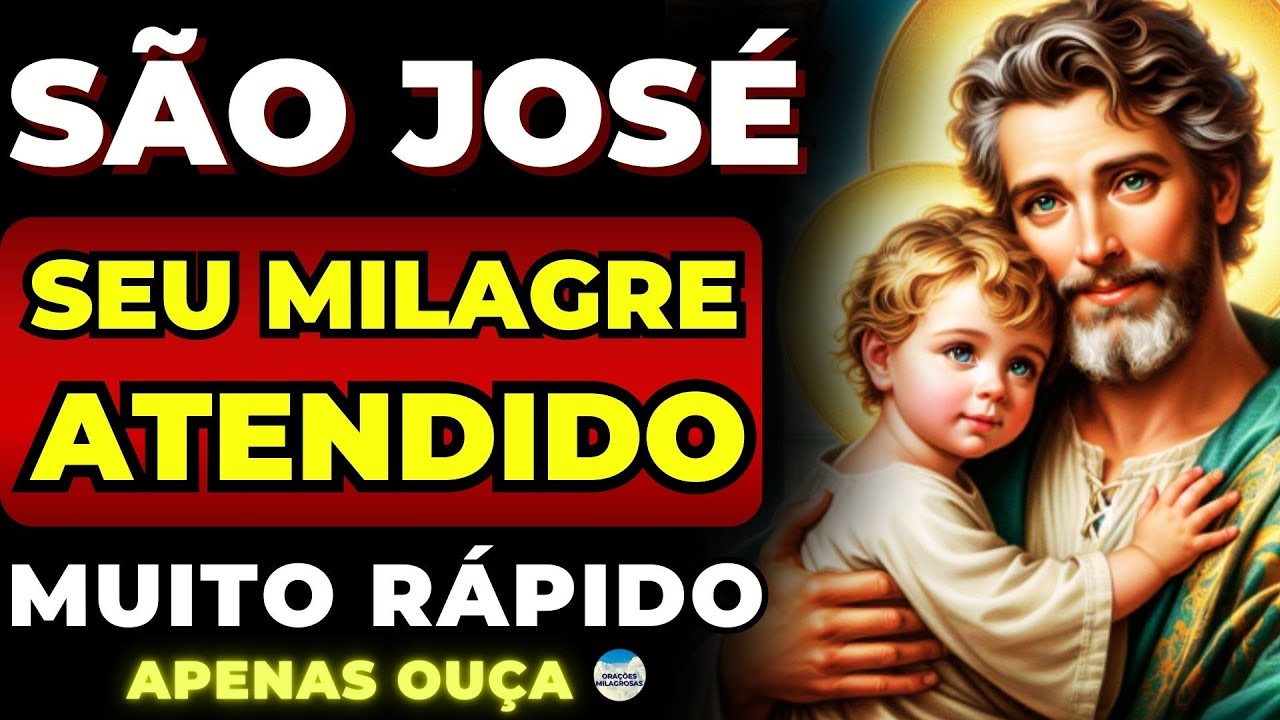 ✨A ORAÇÃO MAIS PODEROSA de SÃO JOSÉ POR UM MILAGRE URGENTE🙏PEÇA e RECEBA UMA CHUVA DE MILAGRES🙌