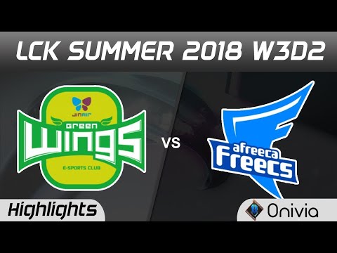 JAG vs AFS Highlights Game 1 LCK Summer 2018 W3D2 Jin Air GreenWings vs Afreeca Freecs by Onivia