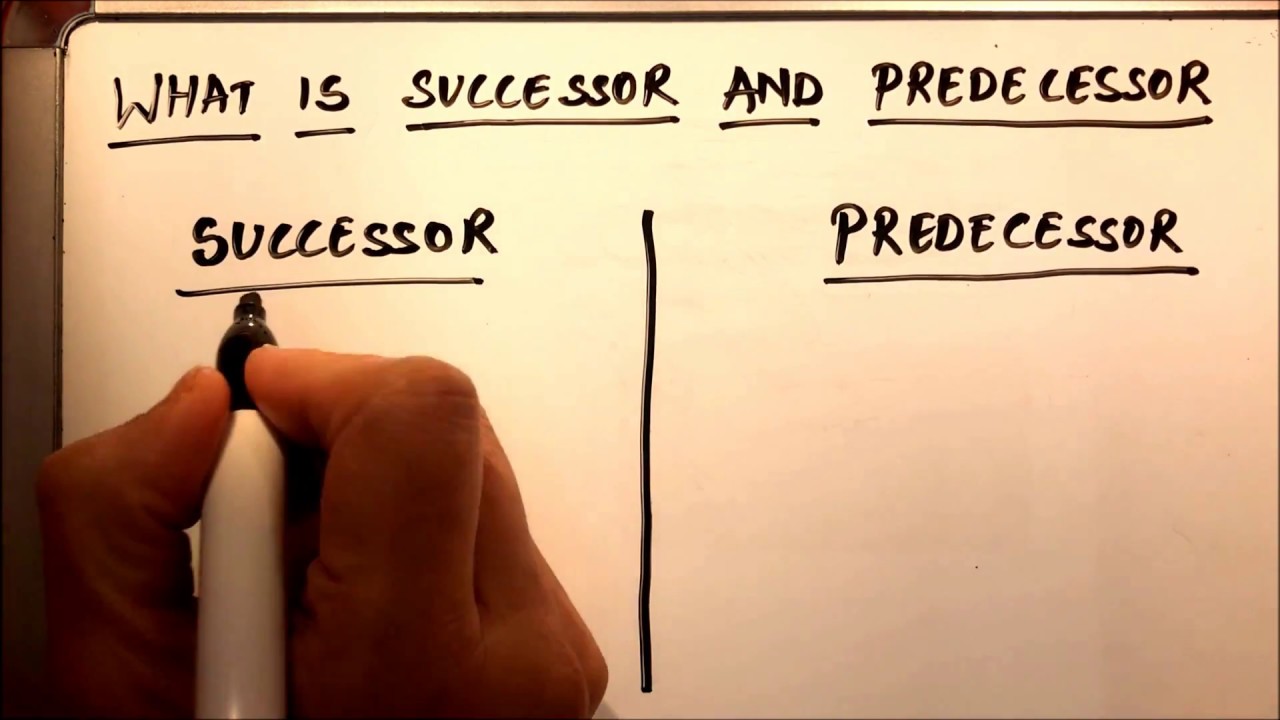 SUCCESSOR AND PREDECESSOR