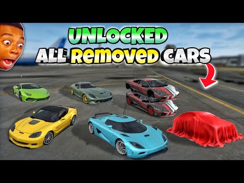 Unlocked🔓 all removed cars😱 in Extreme car driving simulator 🔥