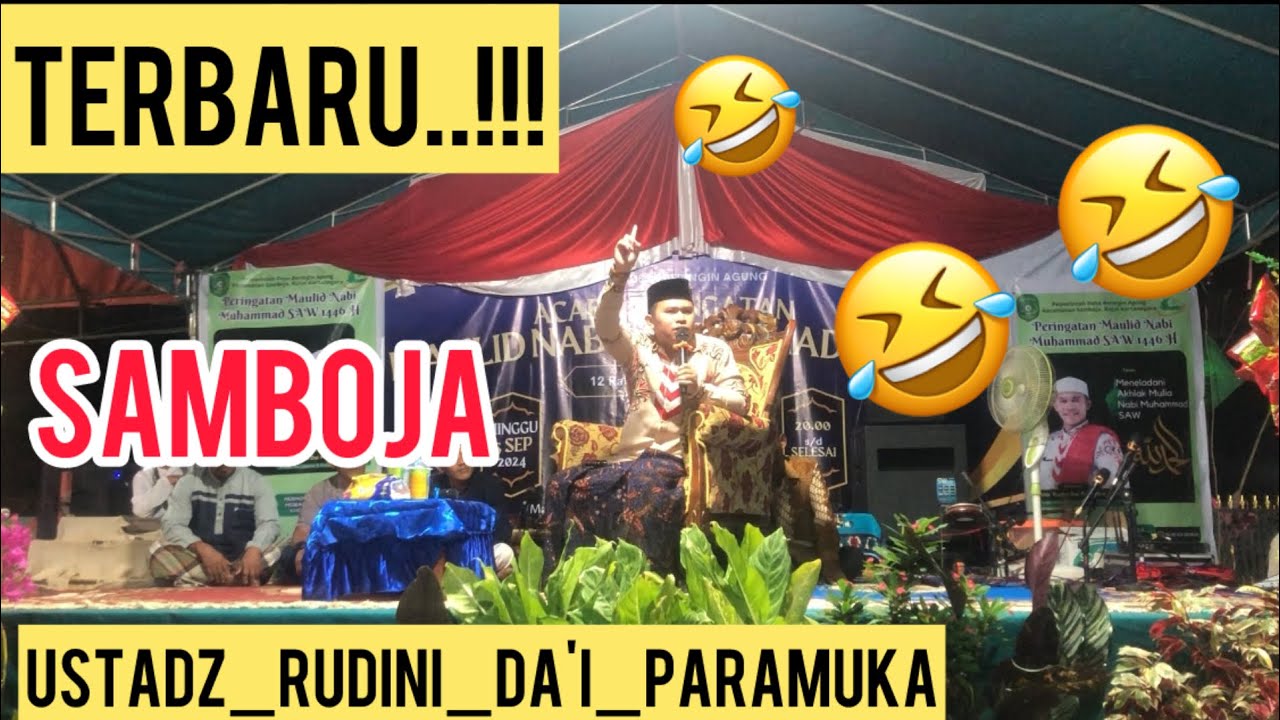TERBARU...!!! Cermah ustadz Rudini Da'i pramuka bikin emak emak ngakak abis di samboja