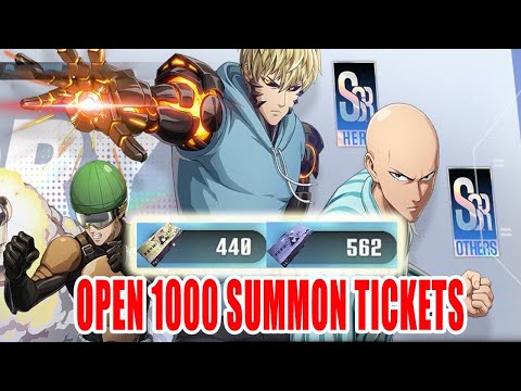 One Punch Man: World Gameplay - Open 1000 Summon Tickets get SSR