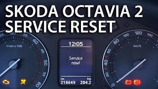 How to reset service reminder indicator in Skoda Octavia MK2 (clear SERVICE NOW! inspection message)